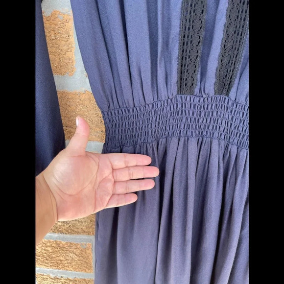 Sea New York Silk Crepe Lace Trim Mini Dress 2 - Picture 7 of 14